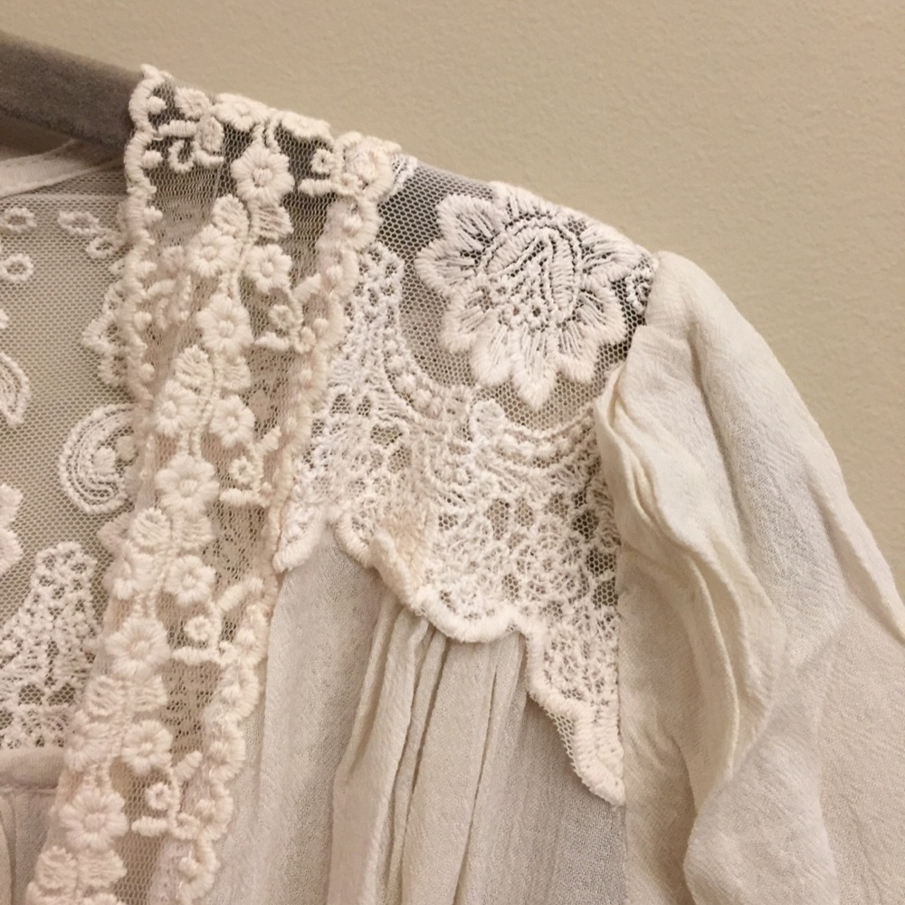 NWT Spell & The Gypsy Le Gauze Lace Duster lace XS - Picture 13 of 16